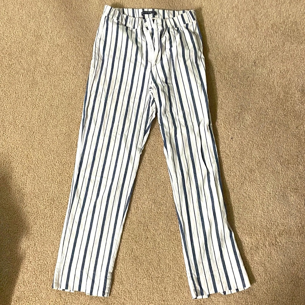 Brand:Brandy Melville blue and white striped fancy pants Size: Small